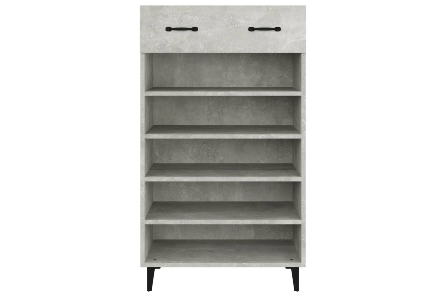 vidaXL 812793 Shoe Cabinet Concrete Grey 60x35x105cm Engineered Wood