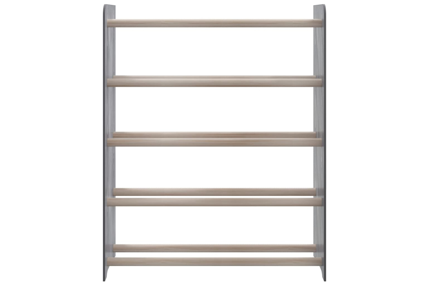 vidaXL 327352 Shoe Rack Grey 65x24x81cm Engineered Wood