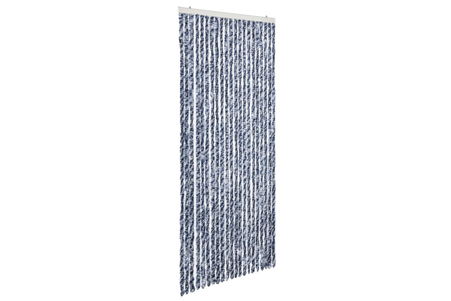 vidaXL Insect Curtain Blue, White And Silver 90x220cm Chenille