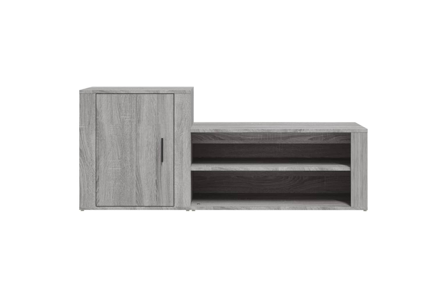 vidaXL 816750 Shoe Cabinet Grey Sonoma 130x35x54cm Engineered Wood
