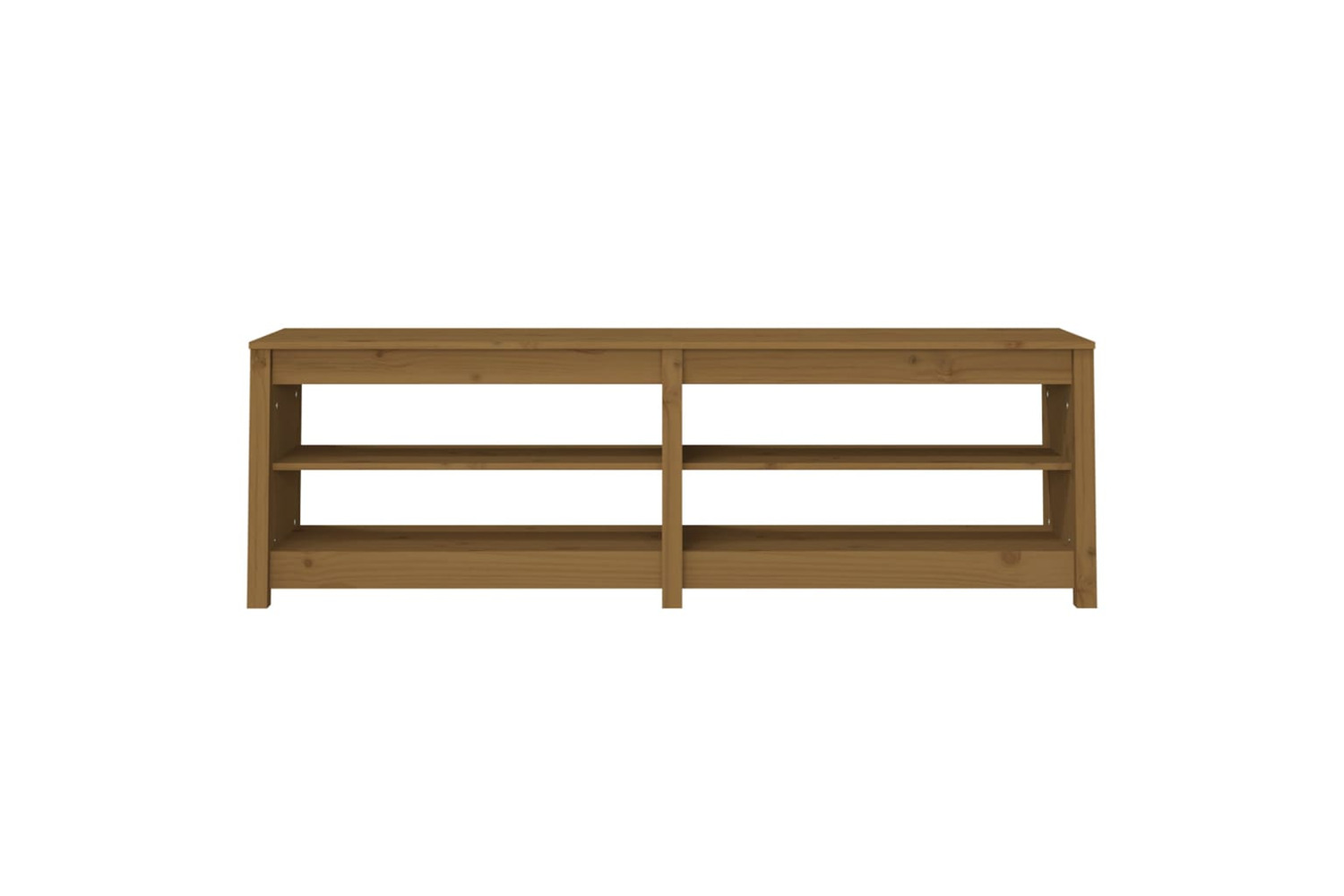 vidaXL 821727 Shoe Bench Honey Brown 160x36.5x50cm Solid Wood Pine