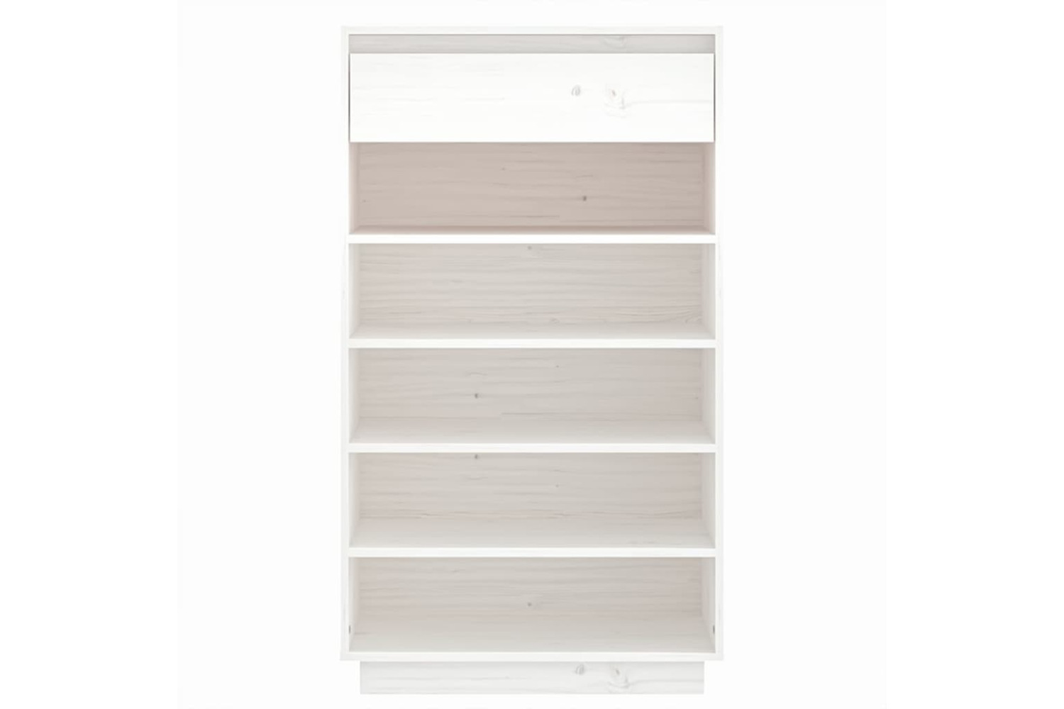 vidaXL 813551 Shoe Cabinet White 60x34x105cm Solid Wood Pine