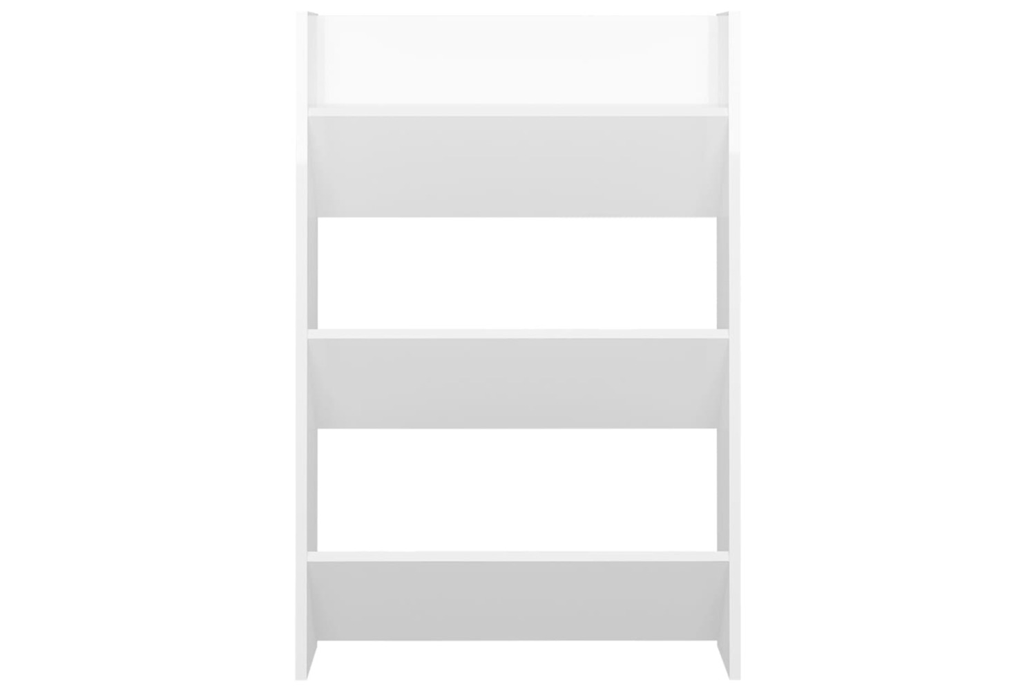 vidaXL 806771 Wall Shoe Cabinet High Gloss White 60x18x90cm Engineered Wood