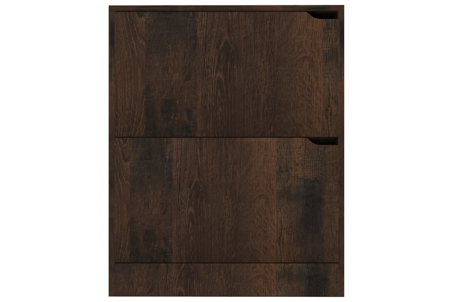 vidaXL 338122 Shoe Cabinet With 2 Doors Smoked Oak 59x24x74cm Engineered Wood
