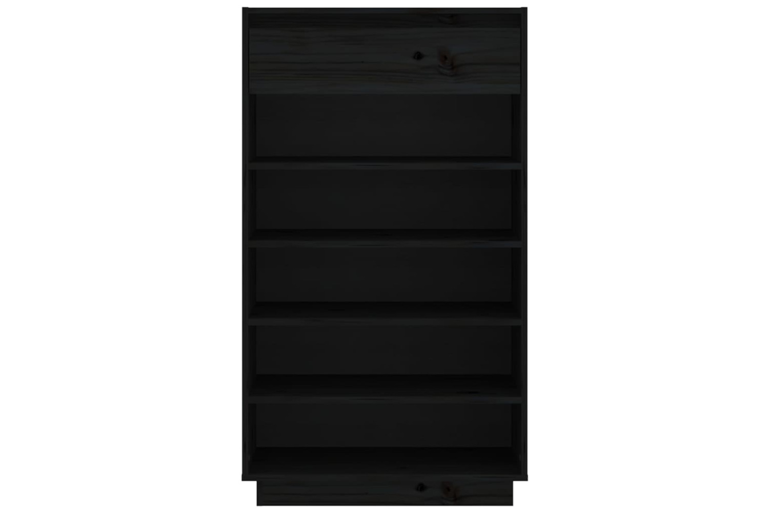vidaXL 813554 Shoe Cabinet Black 60x34x105cm Solid Wood Pine