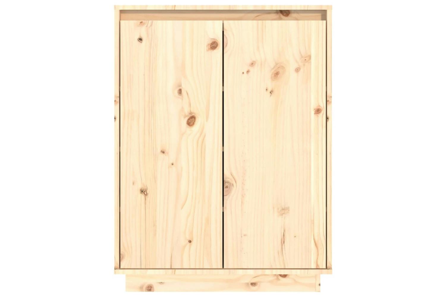 Vidaxl 813530 Shoe Cabinet 60x35x80 Cm Solid Wood Pine