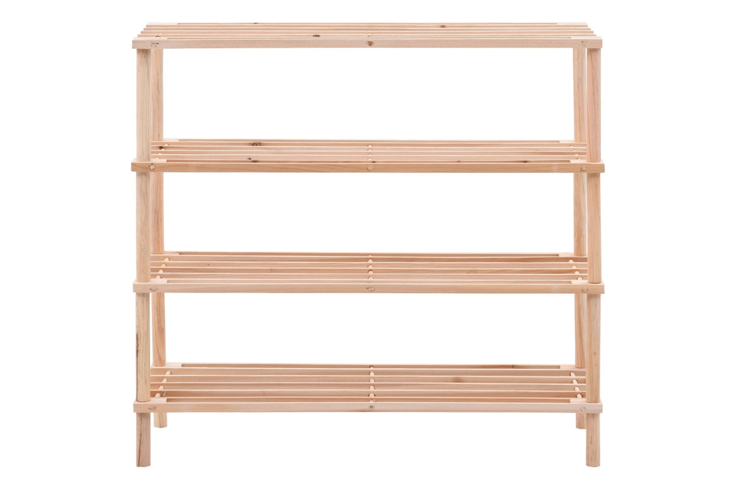 vidaXL 285201 4-tier Shoe Rack Solid Fir Wood