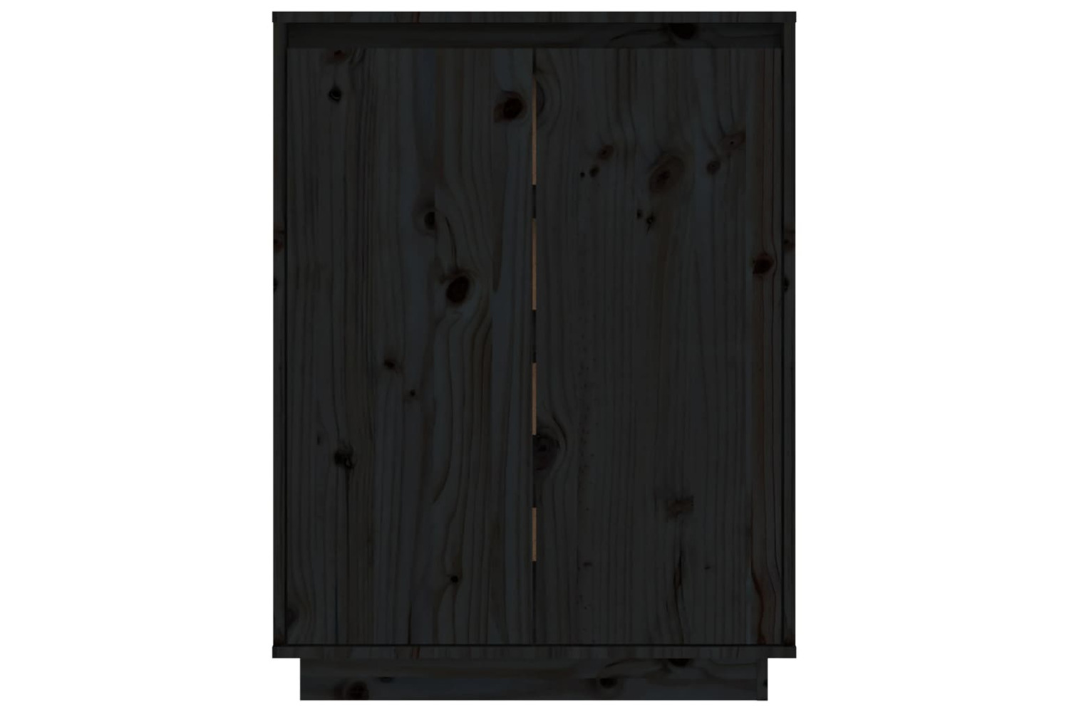 vidaXL 813534 Shoe Cabinet Black 60x35x80cm Solid Wood Pine