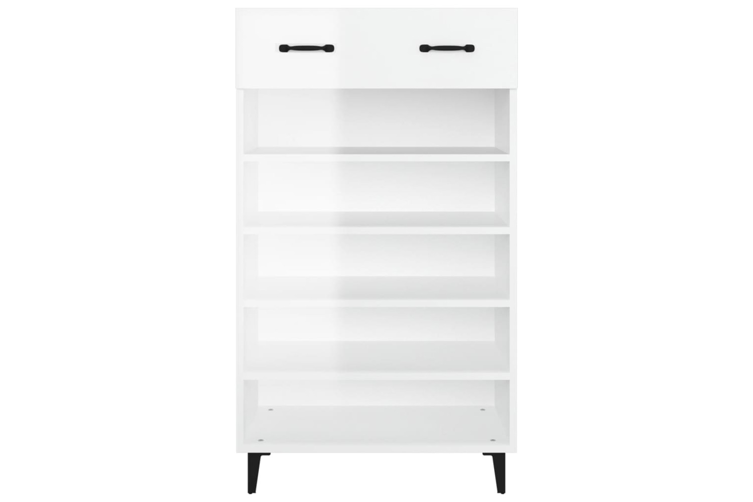 vidaXL 812795 Shoe Cabinet High Gloss White 60x35x105cm Engineered Wood