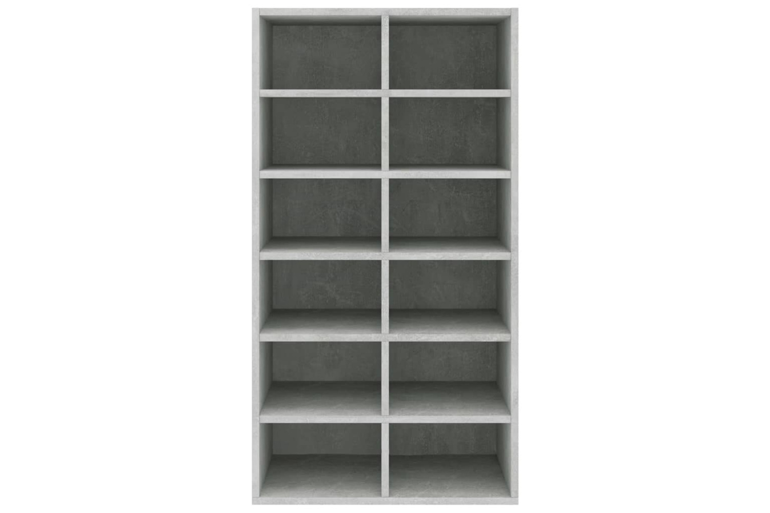 vidaXL 800400 Shoe Rack Concrete Grey 54x34x100.5cm Engineered Wood
