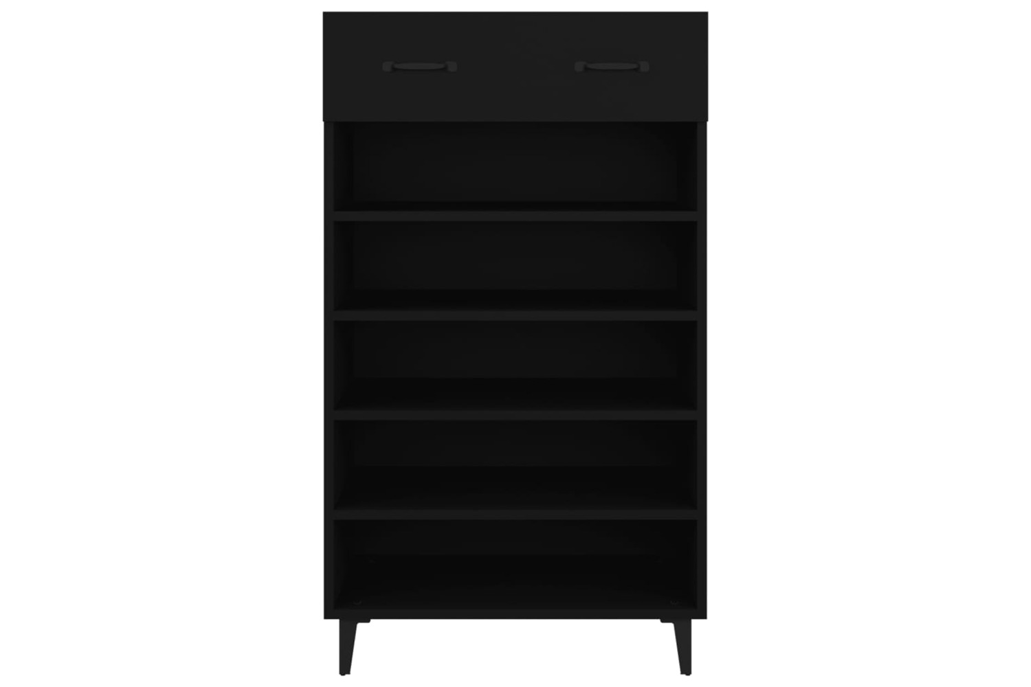 vidaXL 812790 Shoe Cabinet Black 60x35x105cm Engineered Wood