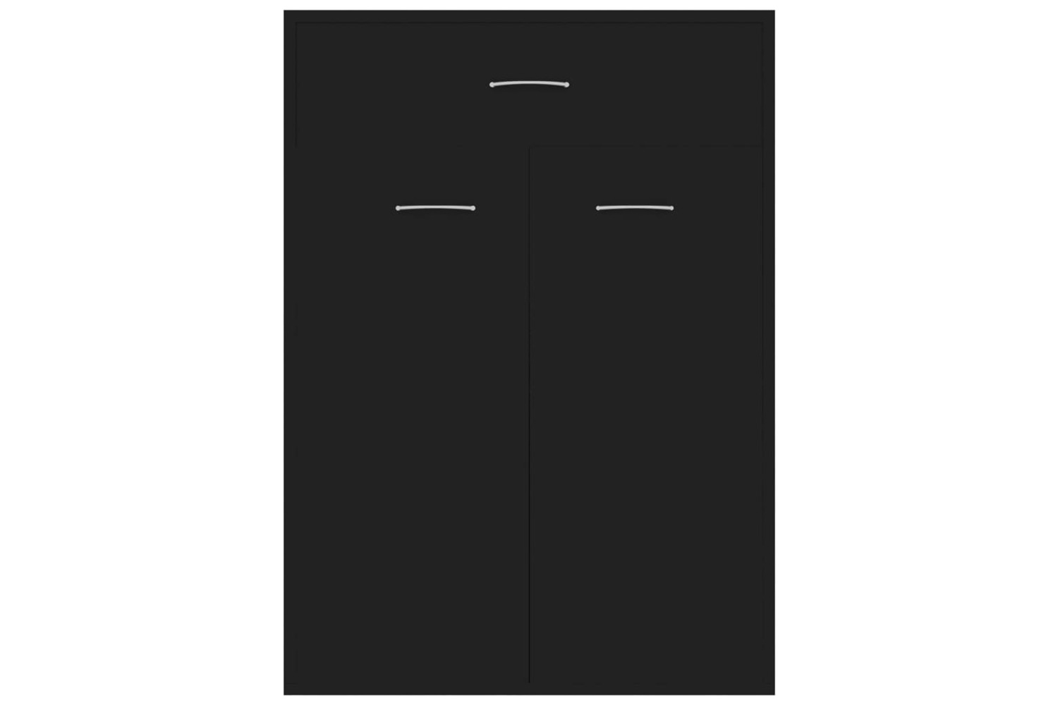 vidaXL 801072 Shoe Cabinet Black 60x35x84cm Engineered Wood