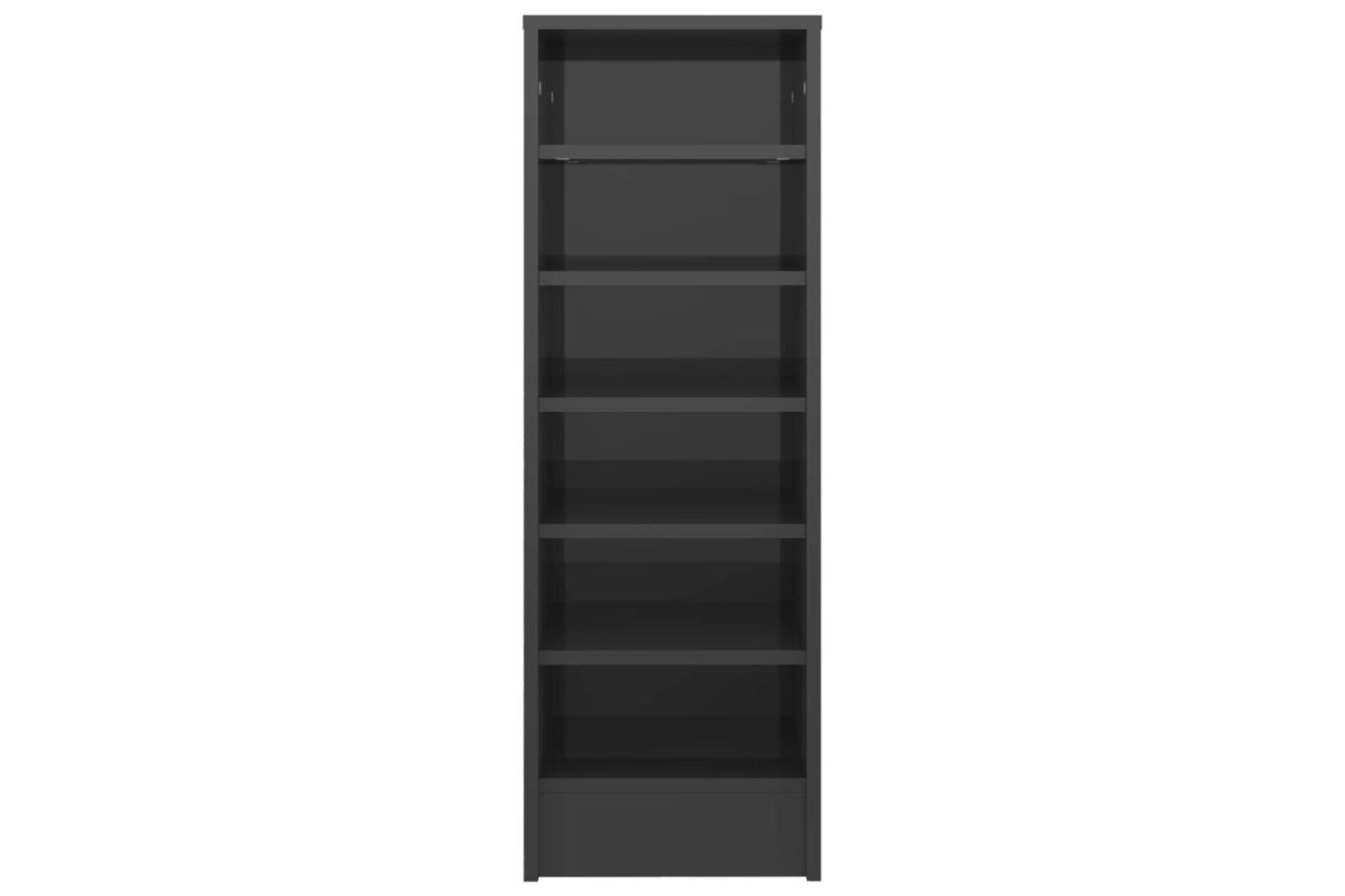 vidaXL 809007 Shoe Cabinet High Gloss Grey 31.5x35x92cm Engineered Wood
