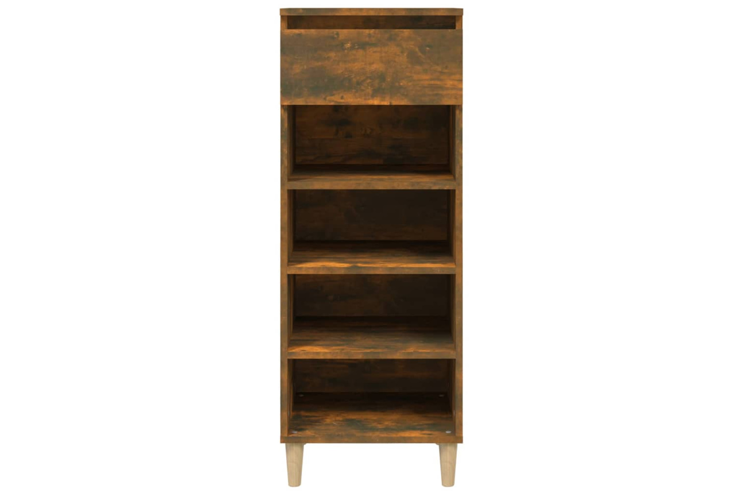 vidaXL 819777 Shoe Cabinet Smoked Oak 40x36x105cm Engineered Wood