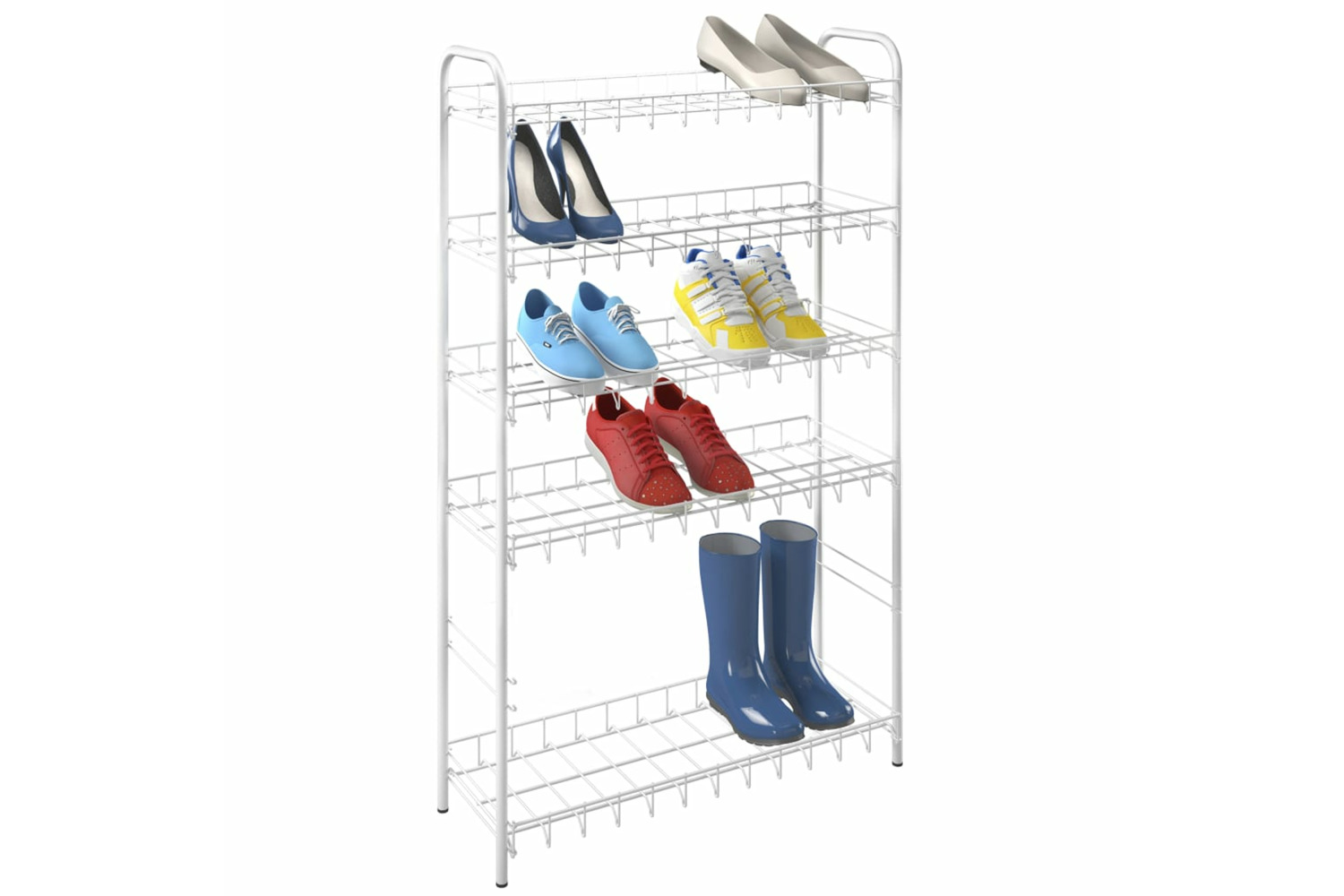 Metaltex 430405 6-tier Shoe Rack Shoe 6 White