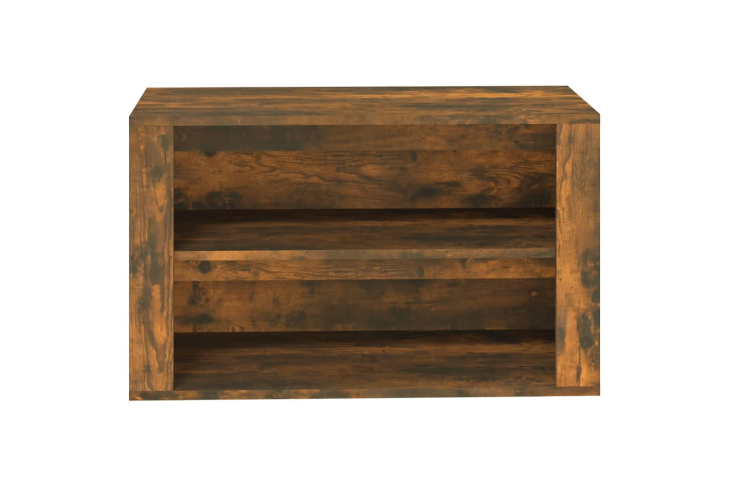 vidaXL 816901 Shoe Rack Smoked Oak 75x35x45cm Engineered Wood