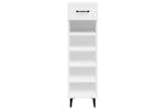 Vidaxl 812813 Shoe Cabinet High Gloss White 30x35x105 Cm Engineered Wood