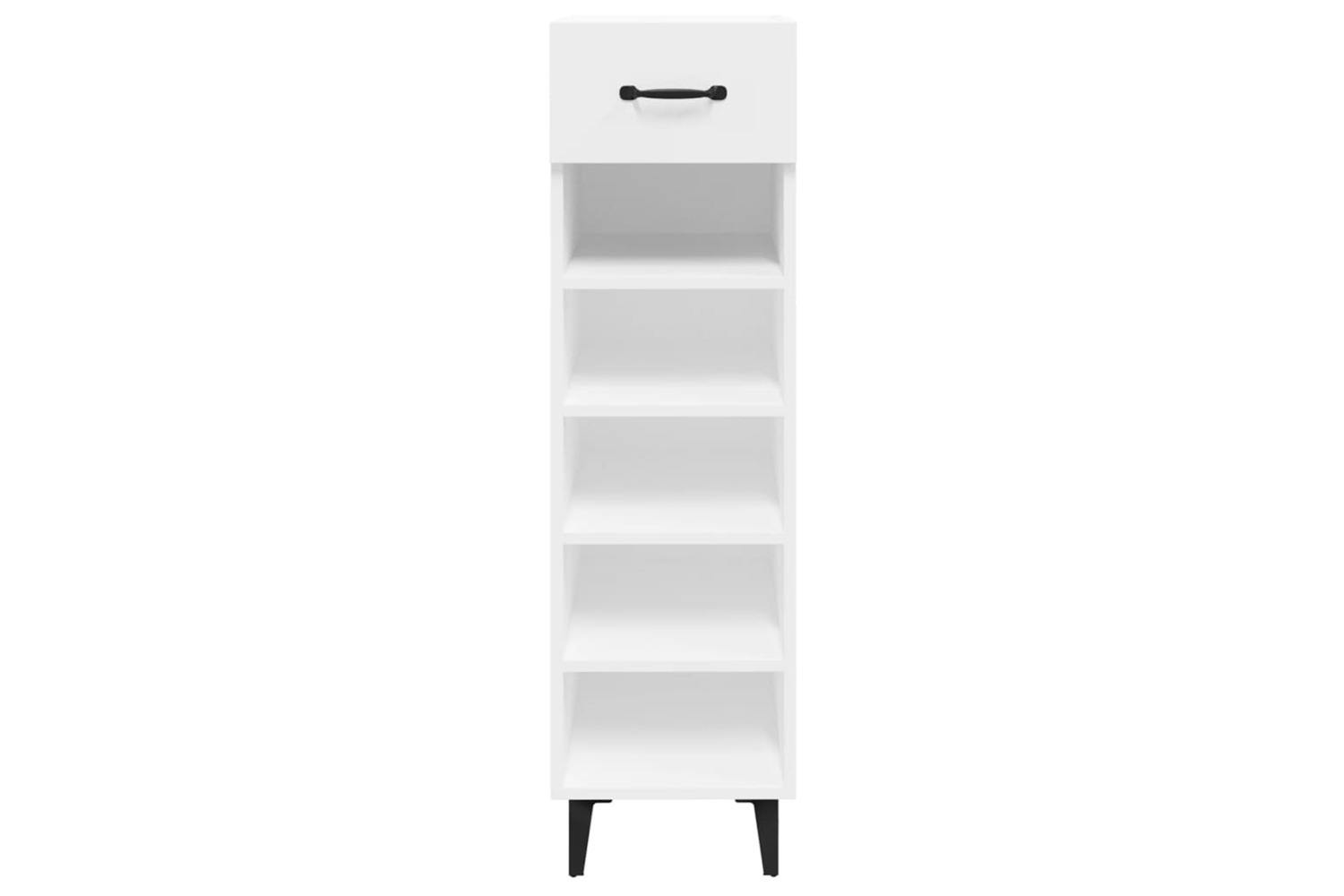 Vidaxl 812813 Shoe Cabinet High Gloss White 30x35x105 Cm Engineered Wood