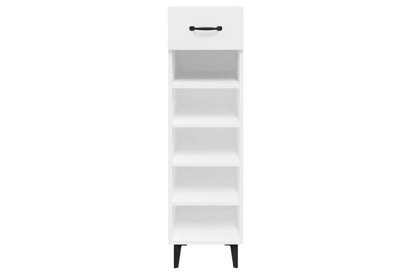 Vidaxl 812813 Shoe Cabinet High Gloss White 30x35x105 Cm Engineered Wood