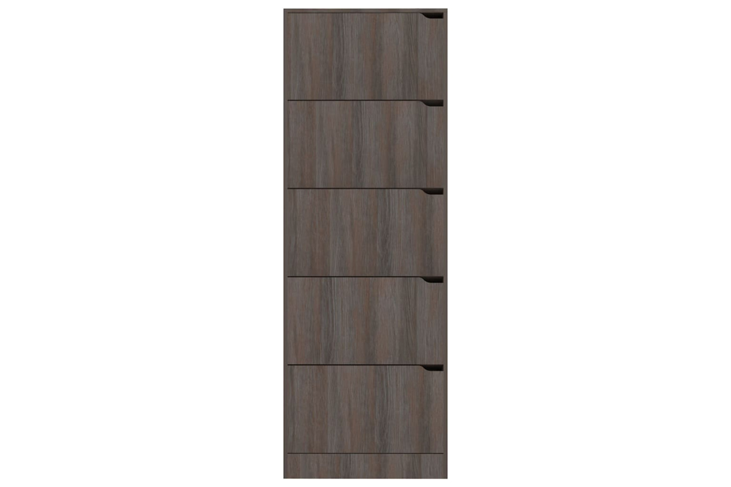 vidaXL 338142 Shoe Cabinet With 5 Doors Grey Sonoma Oak 59x24x167cm Engineered Wood
