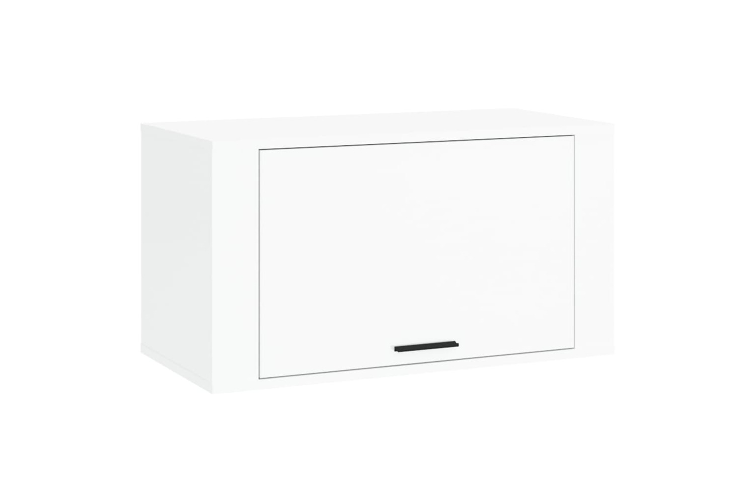 vidaXL 821014 Wall-mounted Shoe Cabinet High Gloss White 70x35x38cm Engineered Wood