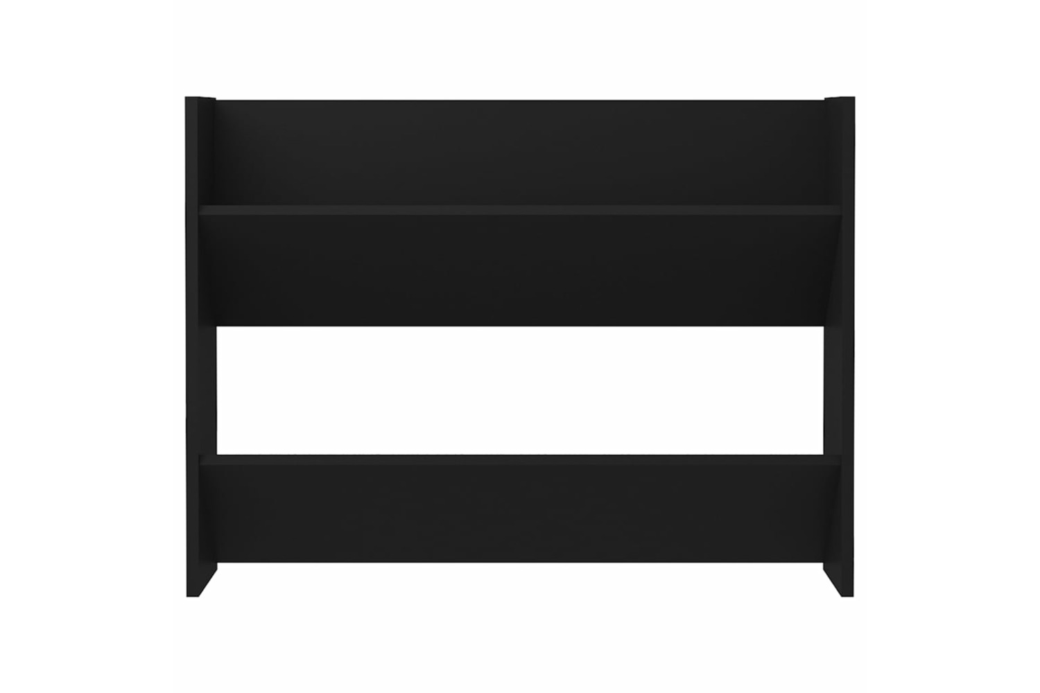 vidaXL 806743 Wall Shoe Cabinet Black 80x18x60cm Engineered Wood