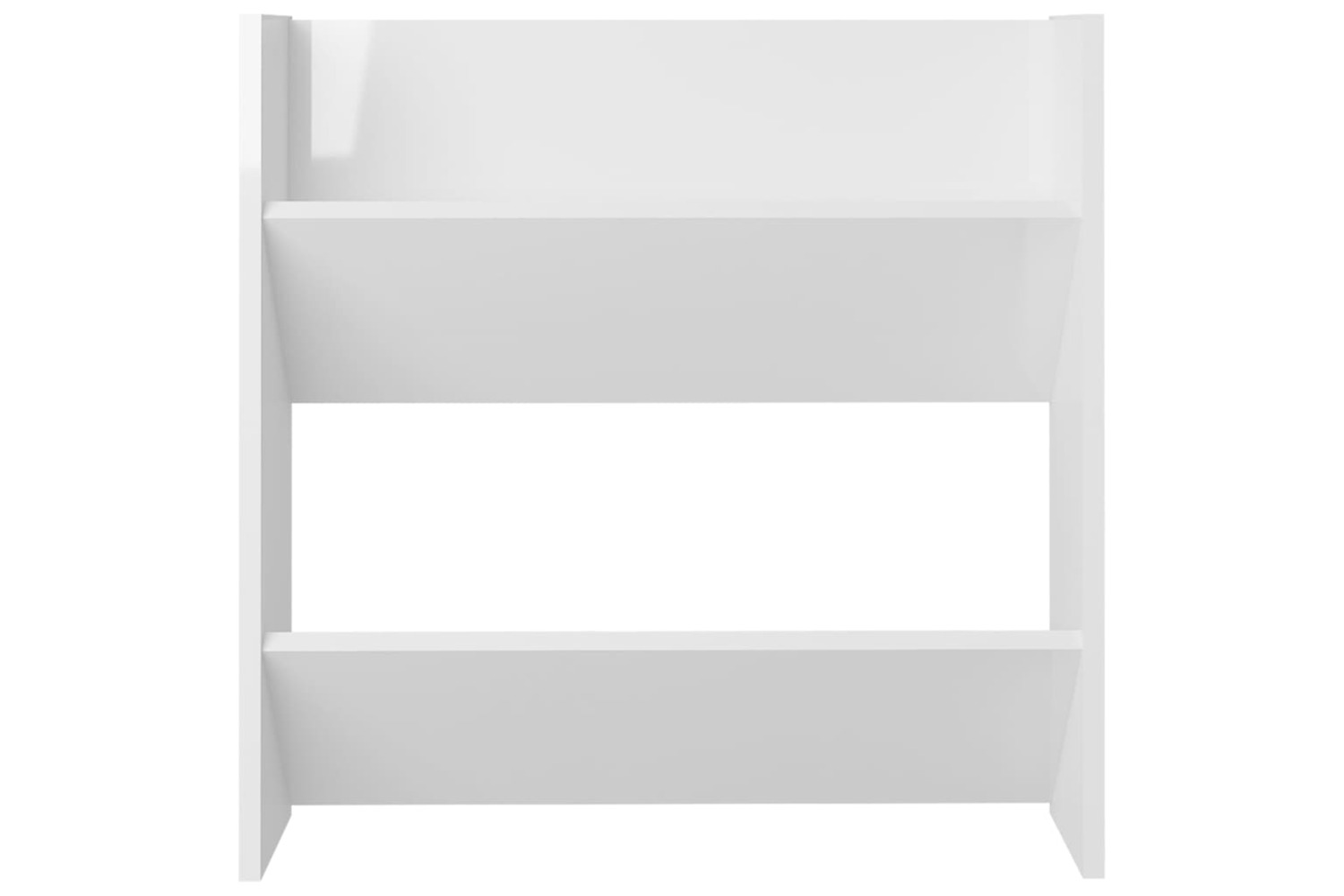 vidaXL 806732 Wall Shoe Cabinet High Gloss White 60x18x60cm Engineered Wood