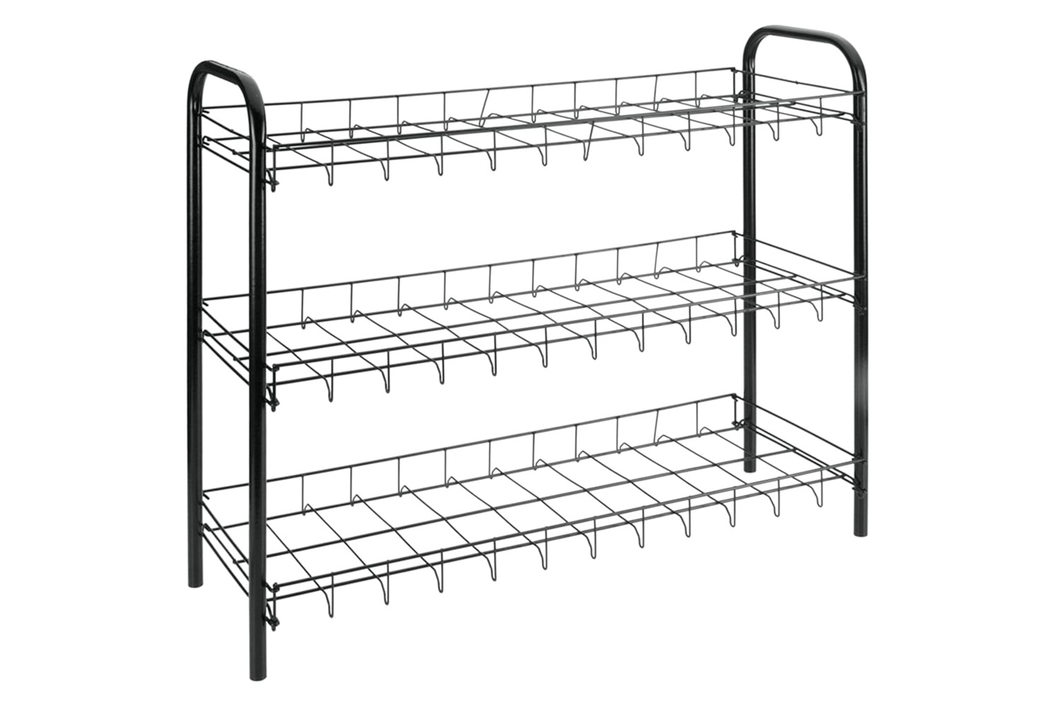 Metaltex 430402 3-tier Shoe Rack Shoe 3 Black