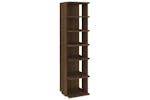 Vidaxl 815976 Shoe Rack Brown Oak 27.5x27x102 Cm Engineered Wood