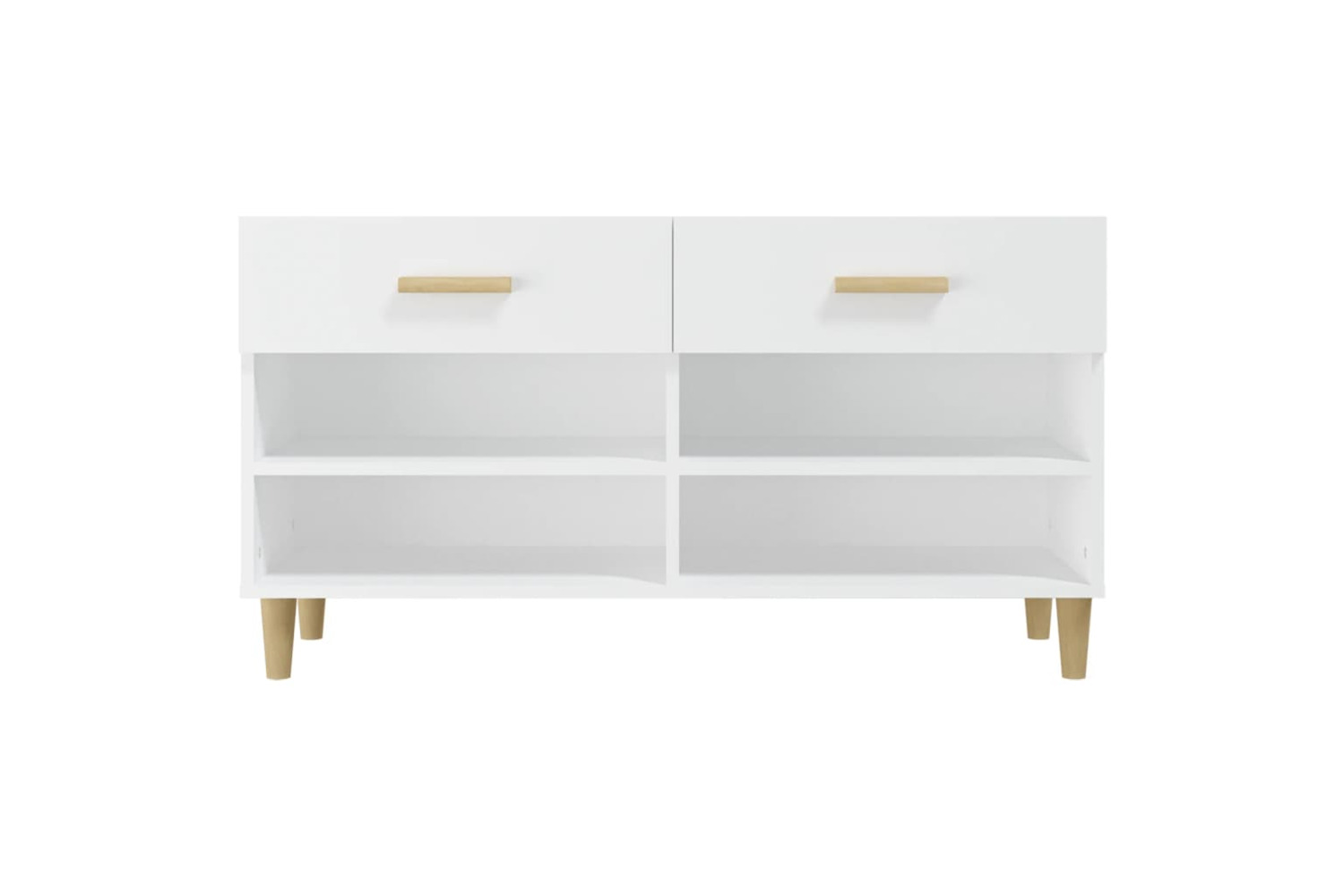 vidaXL 812816 Shoe Cabinet White 102x35x55cm Engineered Wood