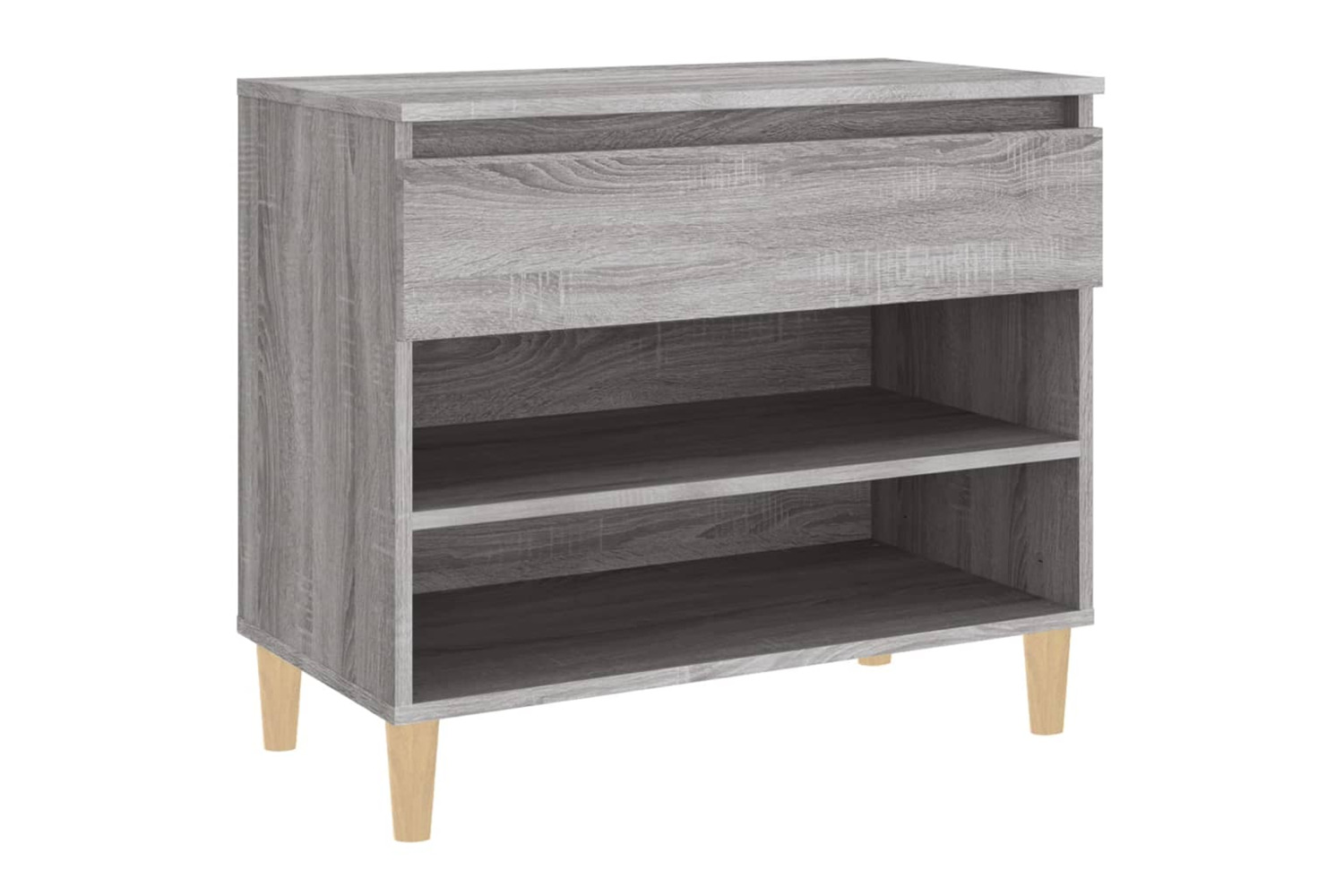 vidaXL 819762 Shoe Cabinet Grey Sonoma 70x36x60cm Engineered Wood