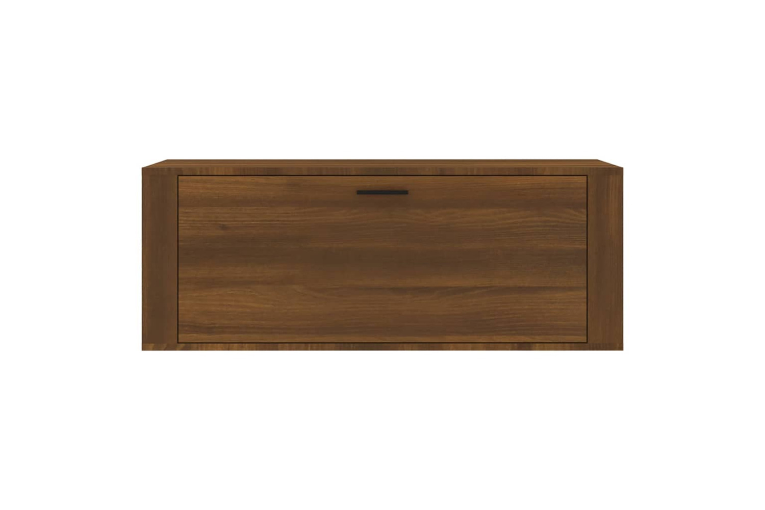 vidaXL 821027 Wall Shoe Cabinet Brown Oak 100x35x38cm Engineered Wood