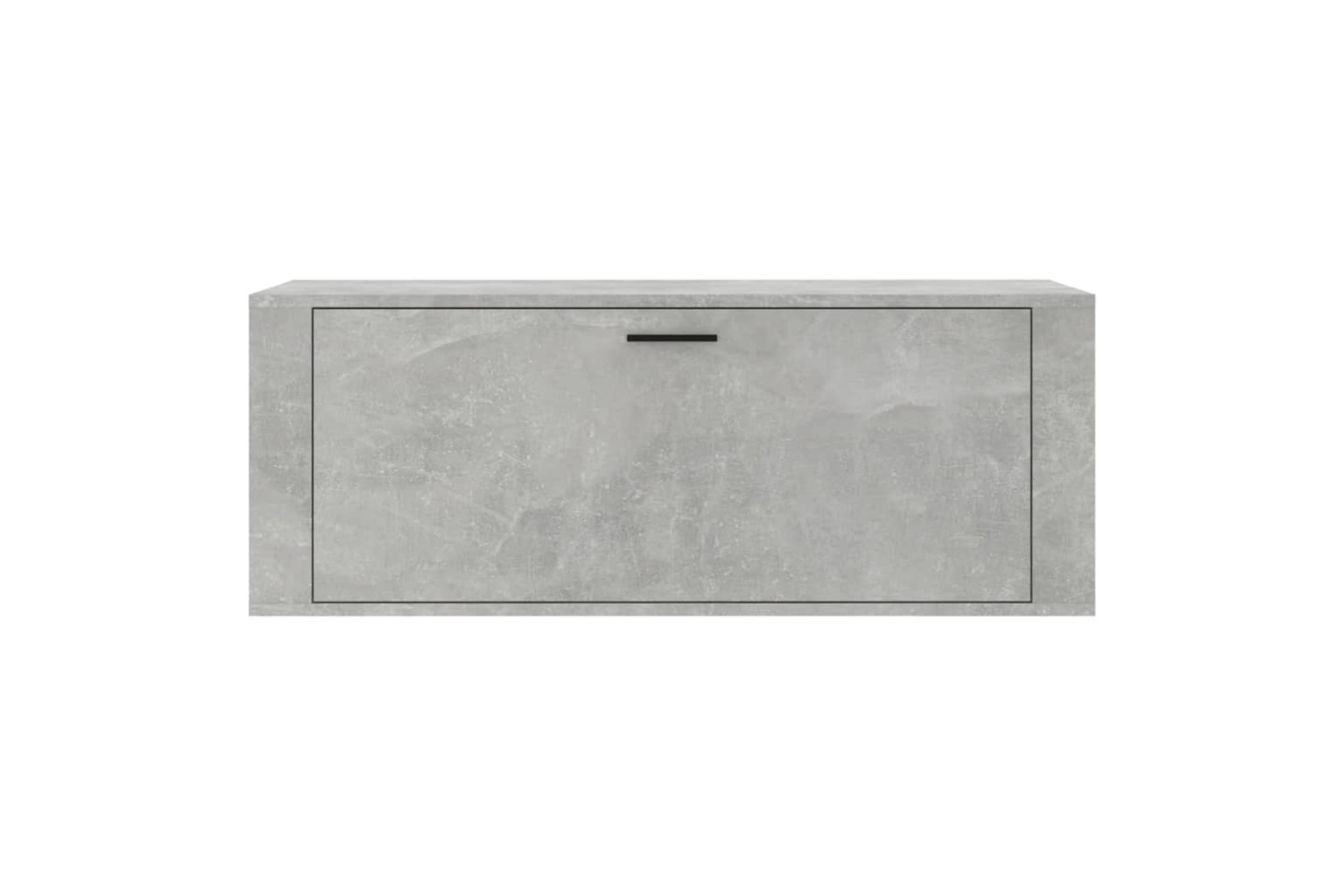 vidaXL 821024 Wall Shoe Cabinet Concrete Grey 100x35x38cm Engineered Wood