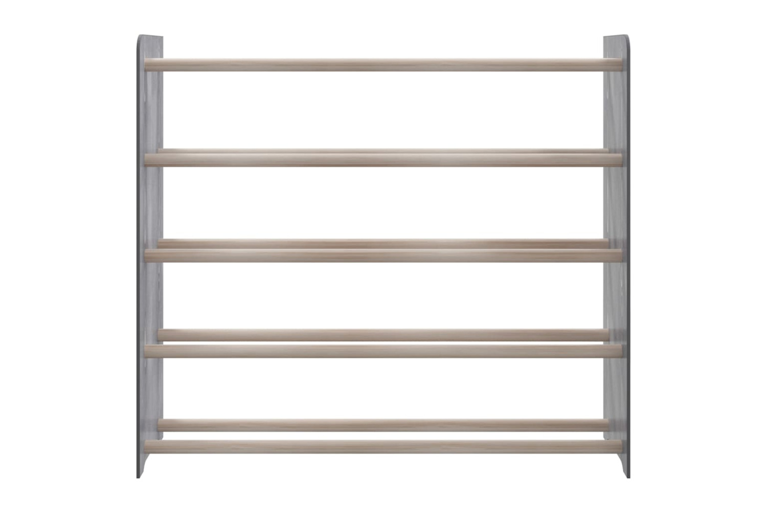 vidaXL 327353 Shoe Rack Grey 90x24x81cm Engineered Wood