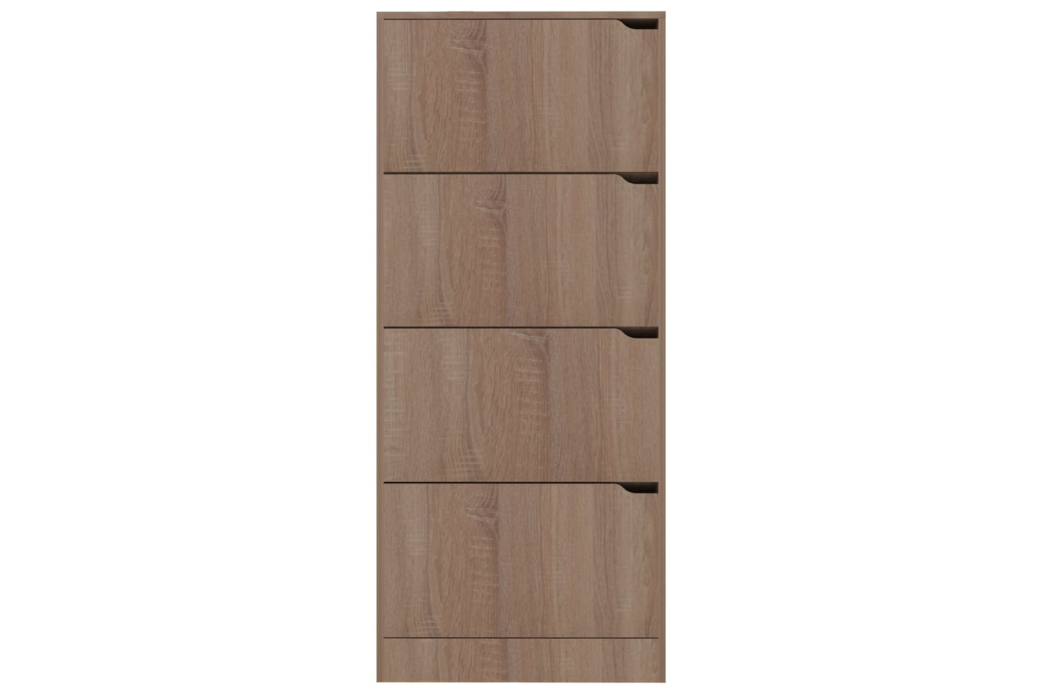vidaXL 338134 Shoe Cabinet With 4 Doors Sonoma Oak 59x24x136cm Engineered Wood