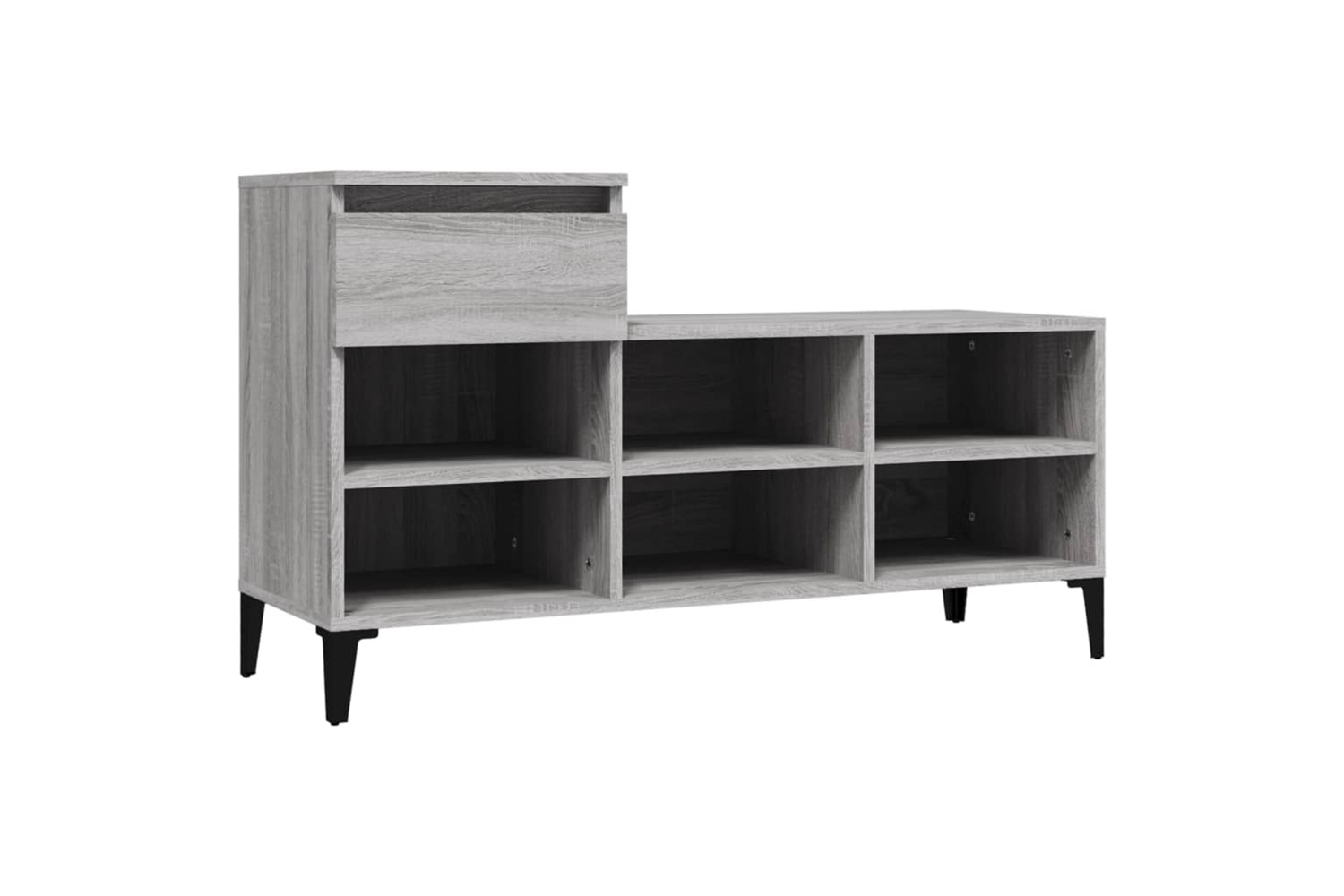 vidaXL 821218 Shoe Cabinet Grey Sonoma 102x36x60cm Engineered Wood