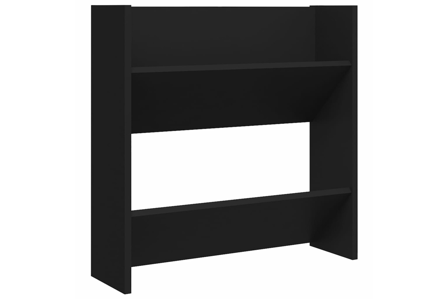 vidaXL 806717 Wall Shoe Cabinet Black 60x18x60cm Engineered Wood