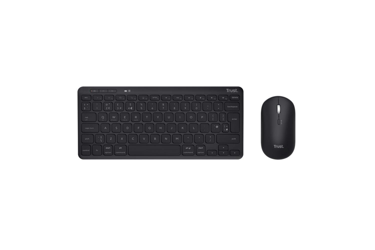 Trust Lyra Multi-Device Wireless Keyboard & Mouse | Black