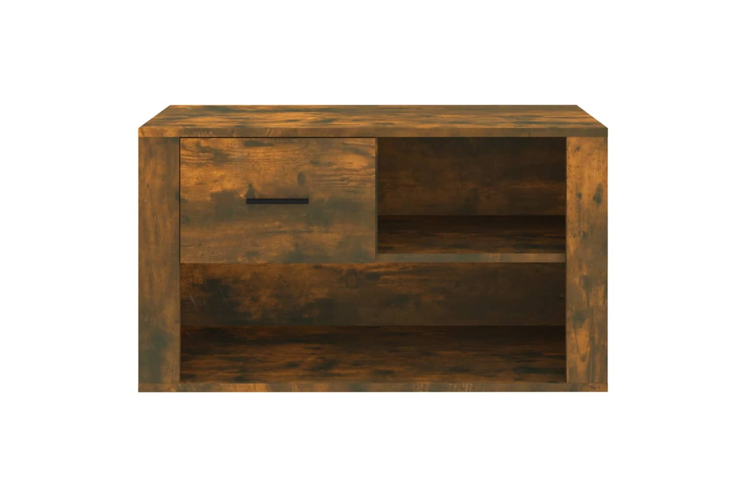 vidaXL 816757 Shoe Cabinet Smoked Oak 80x35x45cm Engineered Wood