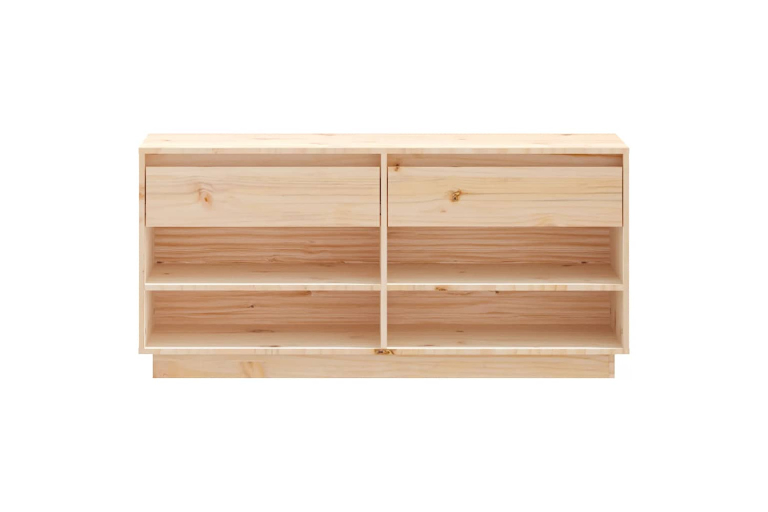 vidaXL 814444 Shoe Cabinet 110x34x52cm Solid Wood Pine