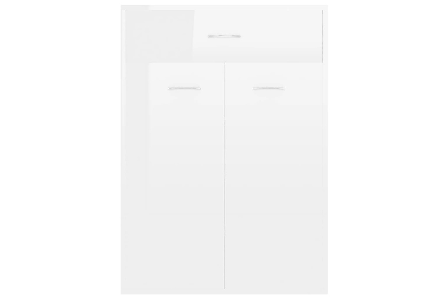 vidaXL 801077 Shoe Cabinet High Gloss White 60x35x84cm Engineered Wood