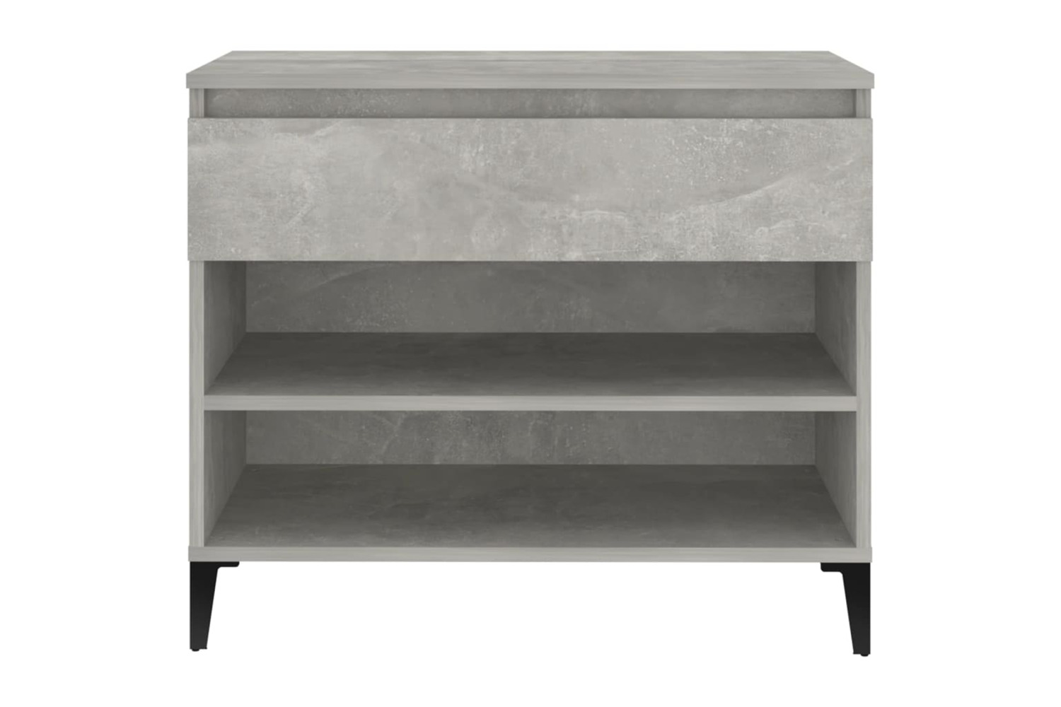 vidaXL 819768 Shoe Cabinet Concrete Grey 70x36x60cm Engineered Wood