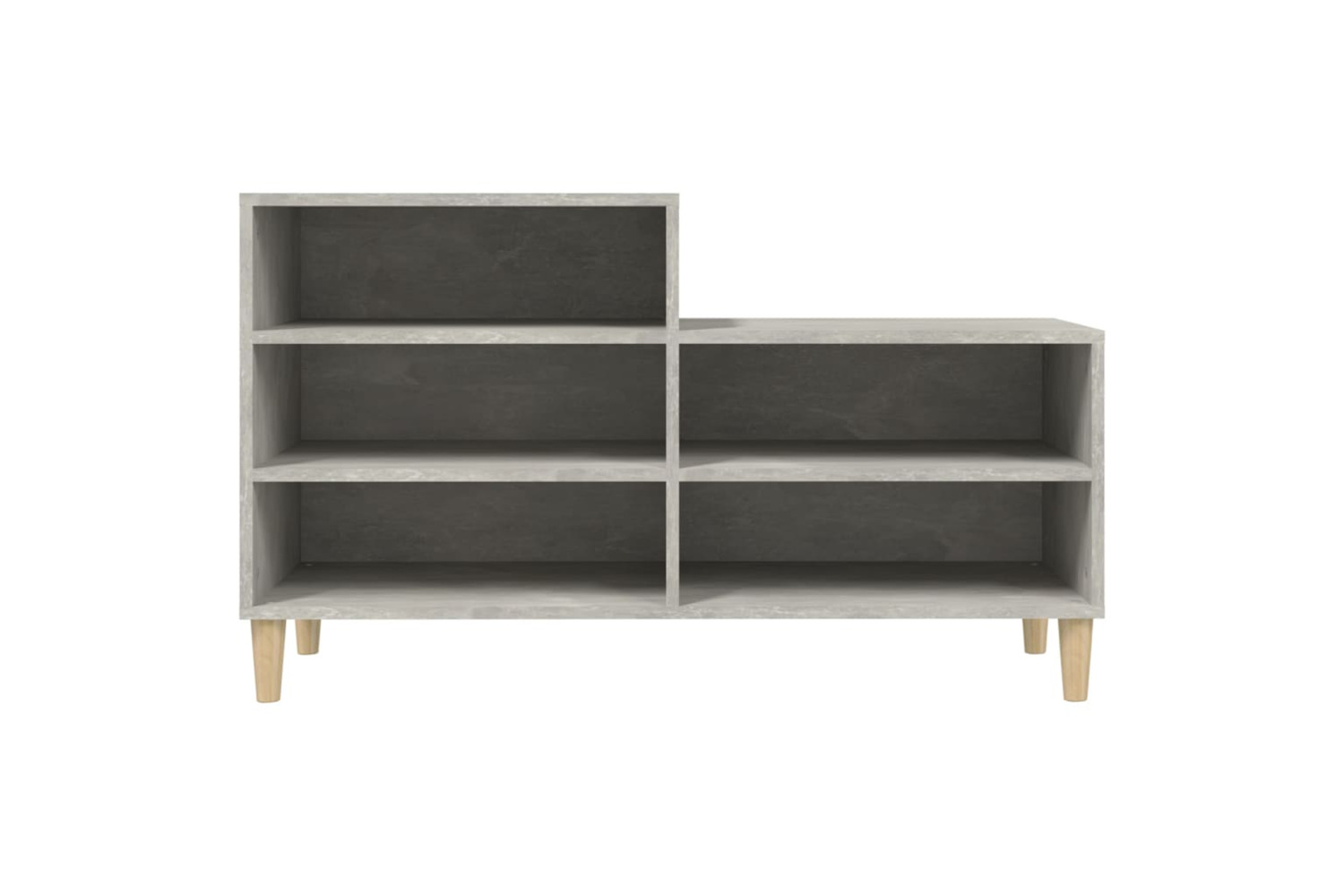vidaXL 819728 Shoe Cabinet Concrete Grey 102x36x60cm Engineered Wood