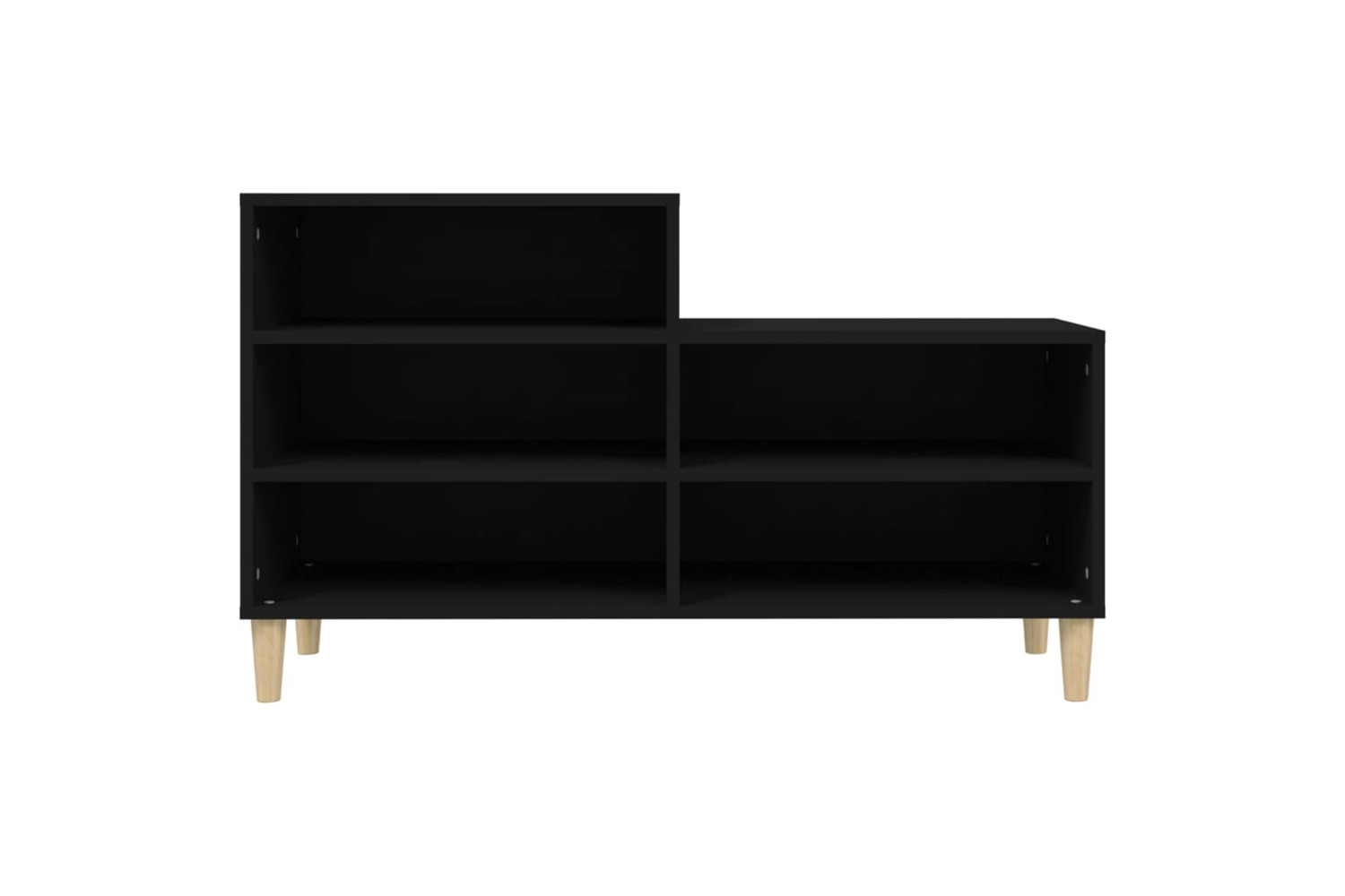 vidaXL 819725 Shoe Cabinet Black 102x36x60cm Engineered Wood