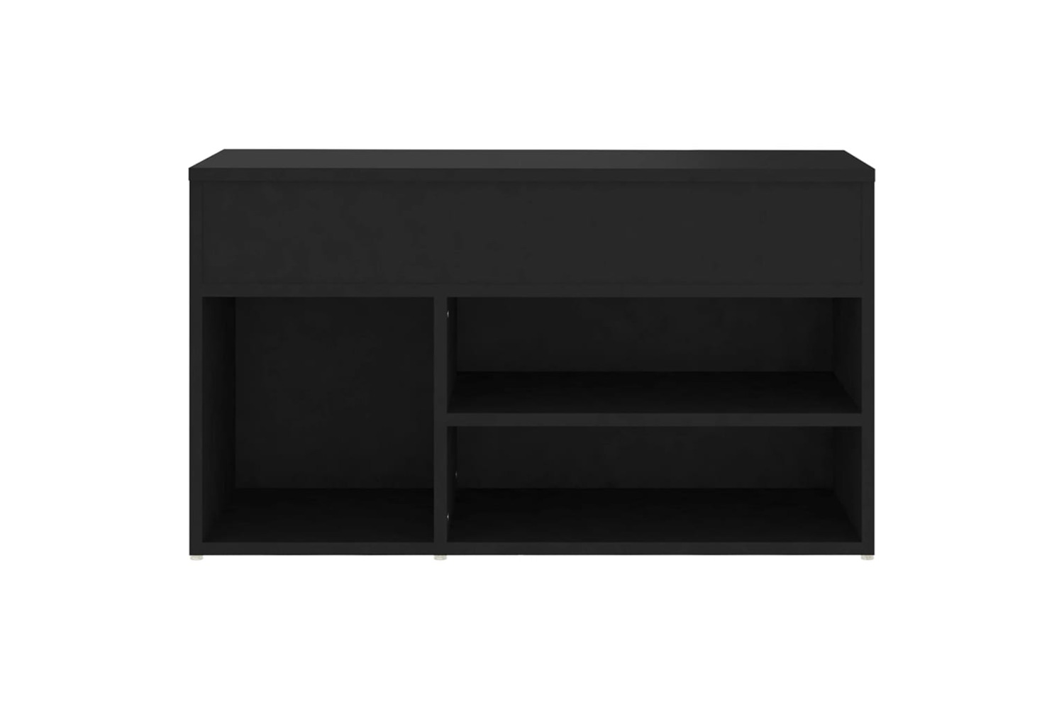 vidaXL 808748 Shoe Bench Black 80x30x45cm Engineered Wood