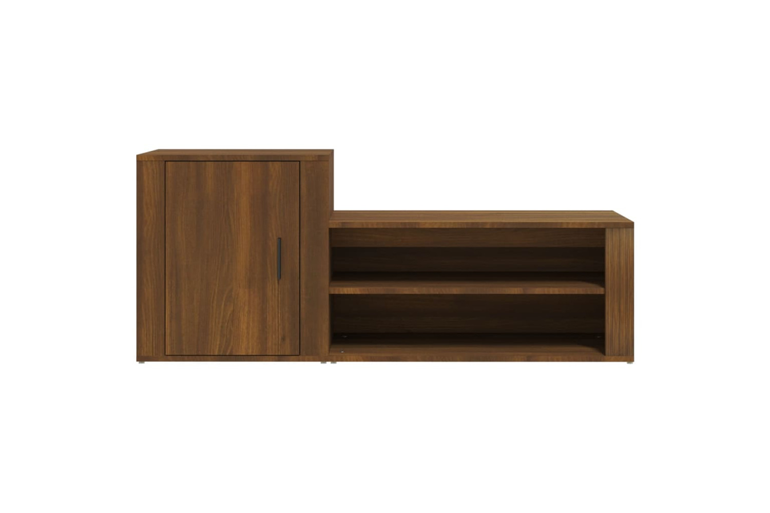 vidaXL 816751 Shoe Cabinet Brown Oak 130x35x54cm Engineered Wood