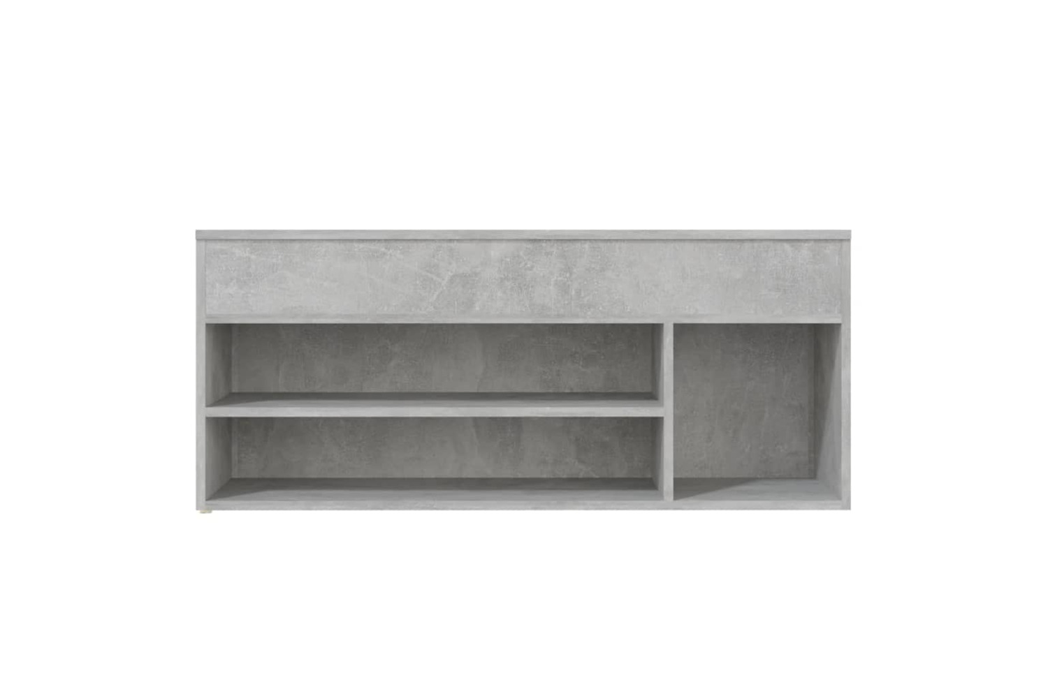 vidaXL 808760 Shoe Bench Concrete Grey 105x30x45cm Engineered Wood