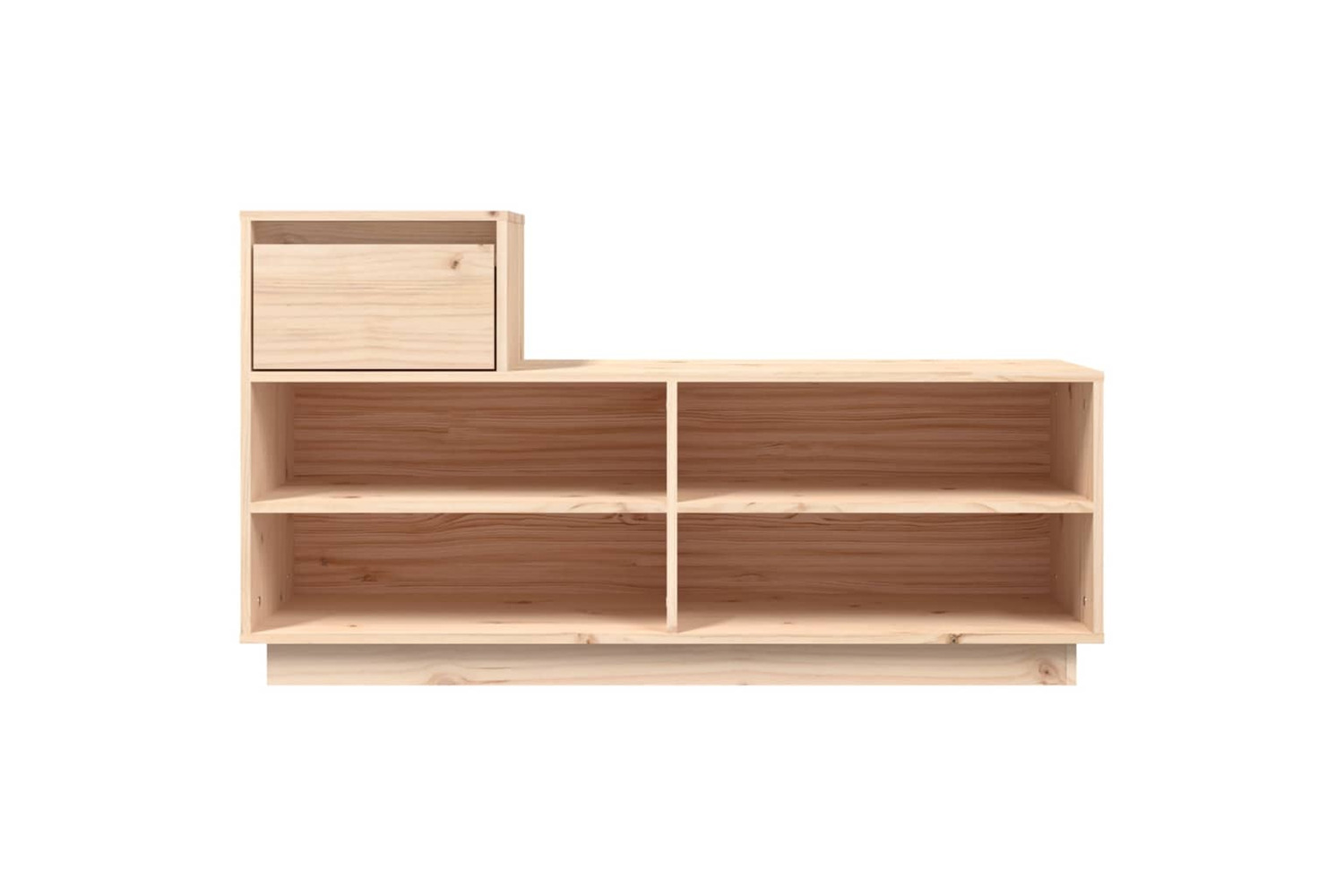 vidaXL 814449 Shoe Cabinet 110x34x61cm Solid Wood Pine