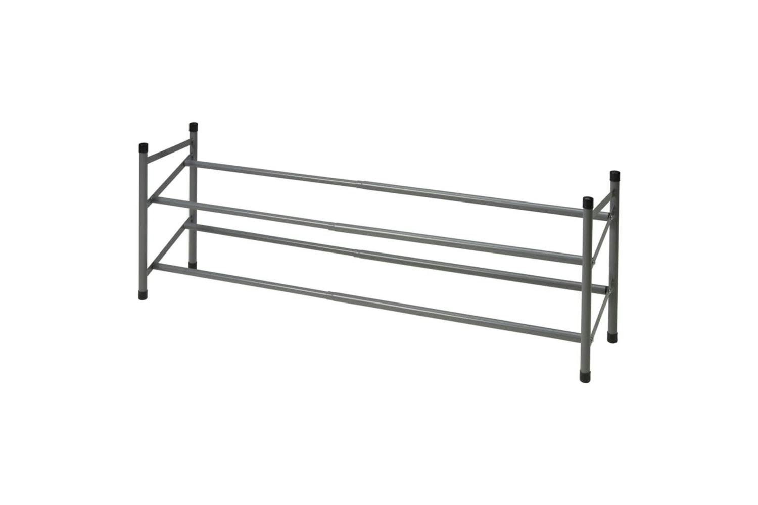 Storage Solutions 442519 Storage Solutions Shoe Rack With 2 Levels (61.5-115)x23x38 Cm
