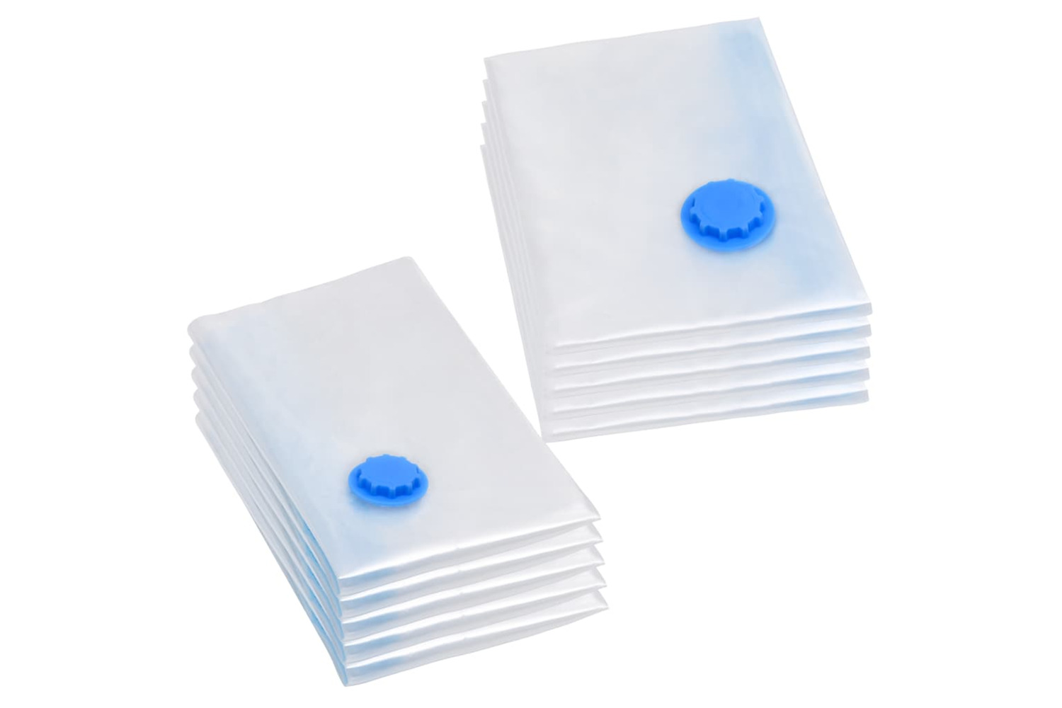 vidaXL 51328 Vacuum Travel Storage Bags Clothing Bags 2 Sizes 10 Pcs